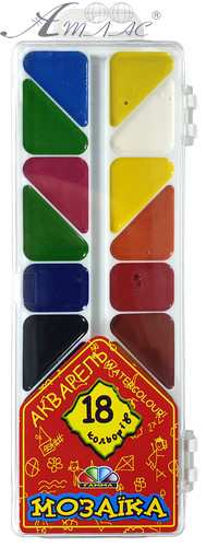 Акварель набор Гамма - Мозаика 18 цветов Акварель набор Гамма - Мозаика 18 цветов