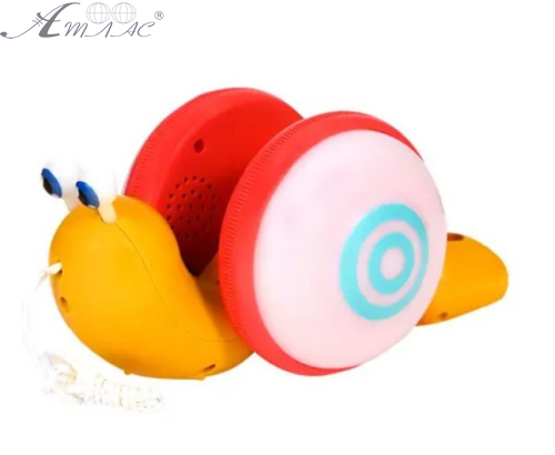 Игрушка Каталка Улитка на веревочке 19 см в коробке 07785 Игрушка Каталка Улитка на веревочке 19 см в коробке 07785