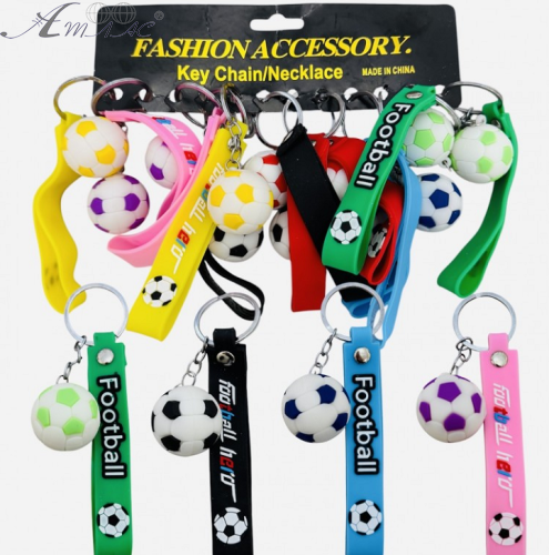 Брелок Мяч футболный твердый с силиконовым браслетом 25-3-884 Брелок Мяч футболный твердый с силиконовым браслетом 25-3-884