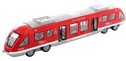Игрушка Поезд Экспресс City Service Красный инерция свет звук 45см WY920A фото 2 Игрушка Поезд Экспресс City Service Красный инерция свет звук 45см WY920A фото 2