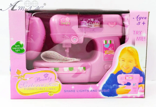 Игрушка Швейная машинка с педалью на батарейках 1803