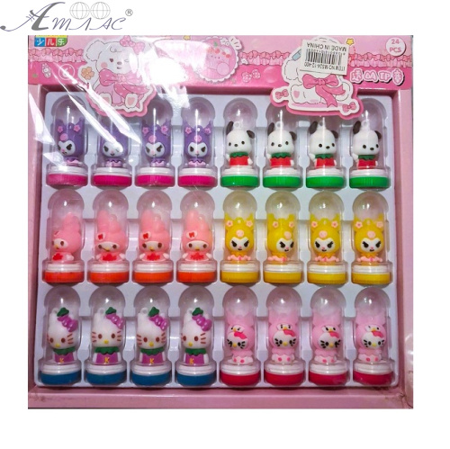 Іграшка Набір дитячих штампів Kuromi та друзі 24 штуки 24-12-400 Іграшка Набір дитячих штампів Kuromi та друзі 24 штуки 24-12-400