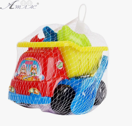 Игрушка Самосвал с граблями, сопаткой и пасочкой  16 см  М1912