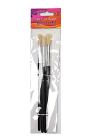Набір пензлів Щетина 3шт Фреш круглі №8,10,12  02426
