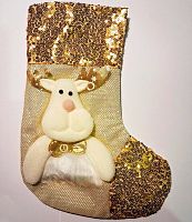 Мешочек для подарков Сапожок декоративный Олень  16532