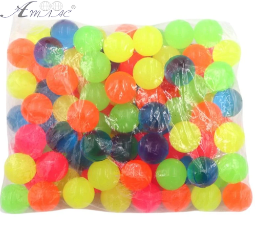 Игрушка Мяч попрыгунчик 2,7 см неон  9031-2,7