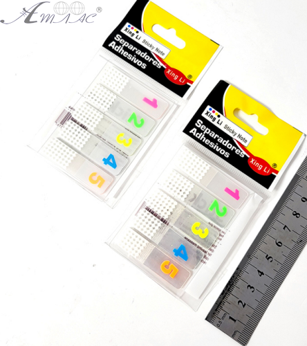 Розділювачі сторінок пластикові з цифрами 45 х 12 мм 121819