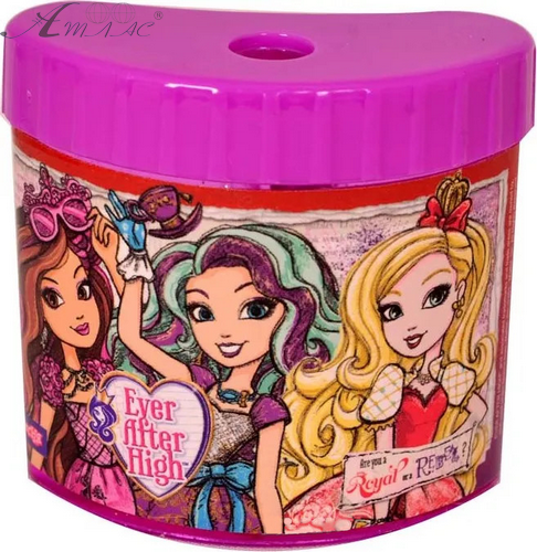 Стругачка 1 Вересня дитяча кольорова "Ever After High" з контейнером 620236