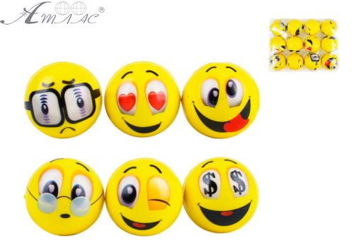 Игрушка Мячик мягкий фомовый 6см смайл эмоции 08313 фото 2 Игрушка Мячик мягкий фомовый 6см смайл эмоции 08313 фото 2