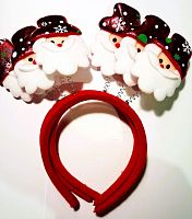 Обруч Новогодний с Санто Клаусом  00744