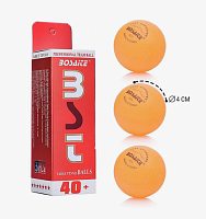 Іграшка М'ячик набір 3шт для пінг-понгу Помаранчевий у коробці  4184, Т007