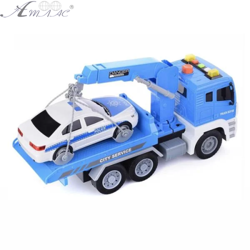 Игрушка Машинка Эвакуатор + Полиция инерционная свет и звук 31 см  WY831B фото 3