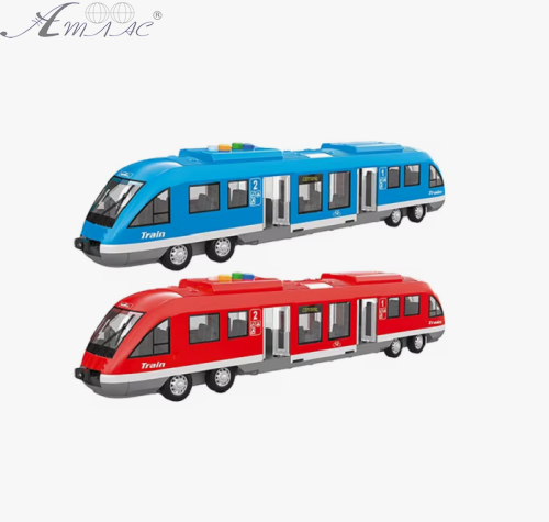 Іграшка Поїзд Експрес City Series Червоний інерція світло звук 43см  3345