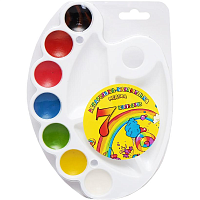 Акварель набір Тетрада на палітрі 7 кольорів медова  ТЕ12499