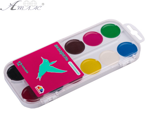 Акварель набір Гамма - Захоплення 12 кольорів 200106 фото 2 Акварель набір Гамма - Захоплення 12 кольорів 200106 фото 2