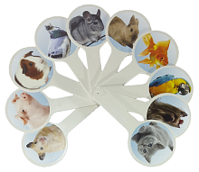 Веер с картинками - Домашние животные AS-0010, К-5376