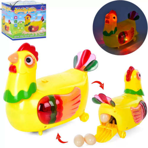 Игрушка Курочка с яйцами на батарейках 16 см 20259 Игрушка Курочка с яйцами на батарейках 16 см 20259