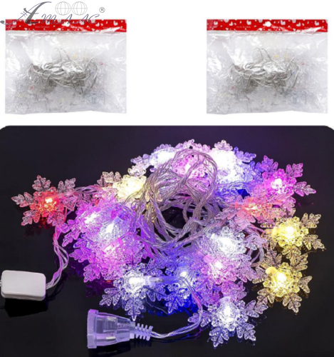 Гирлянда Электрическая Снежинка LED 4 м D-24 Гирлянда Электрическая Снежинка LED 4 м D-24