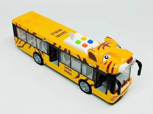 Игрушка Автобус Animal Bus желтый 28см WY917A фото 2 Игрушка Автобус Animal Bus желтый 28см WY917A фото 2
