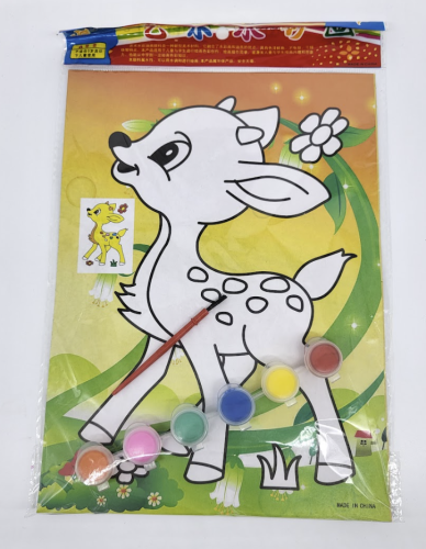 Раскраски Песком А4 Микс дизайнов 9 цветов песка  06529 фото 2