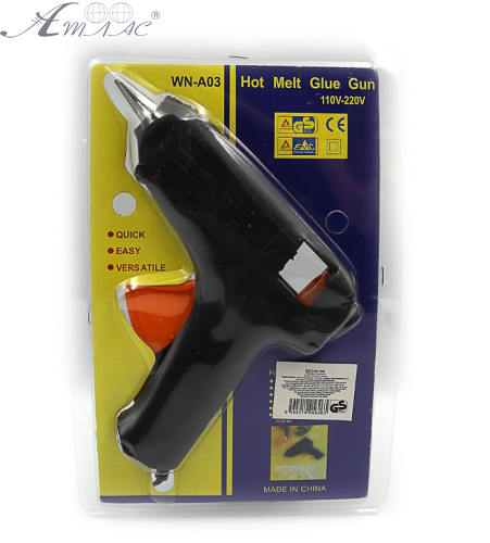 Пістолет для термоклею Black 1,1 см 40W в блістері  0106DSCN