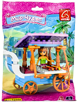 Игрушка Конструктор Мир чудес Кафе на колесах 79 деталей в пакете  24206