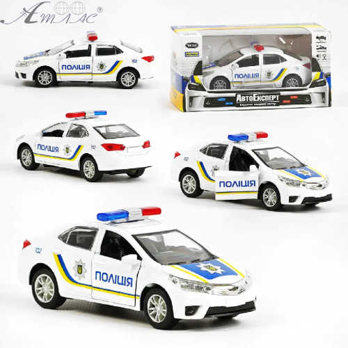 Машинка АвтоЕксперт Toyota Поліція інерційна звук 12 см 0499 фото 2 Машинка АвтоЕксперт Toyota Поліція інерційна звук 12 см 0499 фото 2