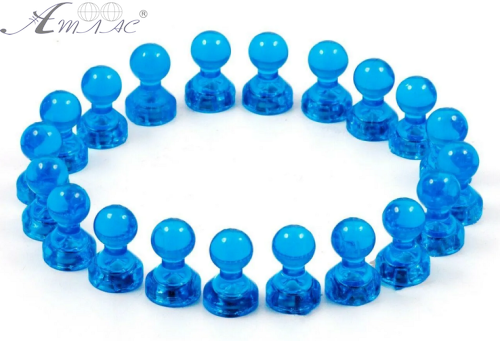 Магнит неодимимовый Пешка прозрачный для доски 16х11мм 1шт Голубой 07156 Магнит неодимимовый Пешка прозрачный для доски 16х11мм 1шт Голубой 07156