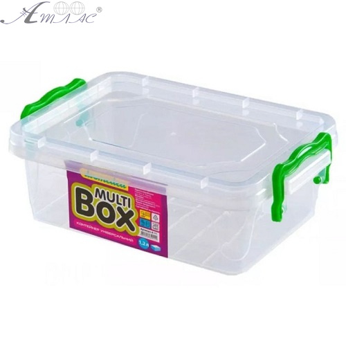 Контейнер пищевой с ручками 1,2л 19,5*14*6,5 см пластик А-11 Контейнер пищевой с ручками 1,2л 19,5*14*6,5 см пластик А-11