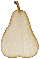 Фігурка фанерна - Груша 6 см AS-4633, В-0184