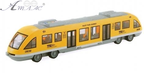 Игрушка Поезд Экспресс City Service Желтый инерция свет звук 45см WY920B фото 2 Игрушка Поезд Экспресс City Service Желтый инерция свет звук 45см WY920B фото 2