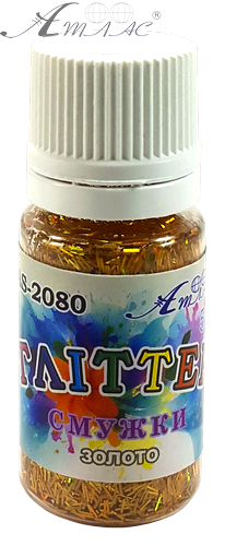 Блестки (Глиттер) полоски Атлас 5 гр - Золотые AS-2080 фото 2 Блестки (Глиттер) полоски Атлас 5 гр - Золотые AS-2080 фото 2