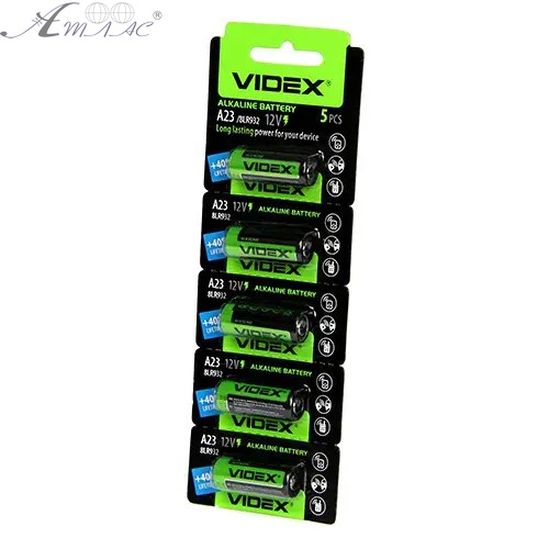 Батарейка 23A Videx Alkaline 12V 7,7х28мм 1шт до 01,2030р 05428 фото 2 Батарейка 23A Videx Alkaline 12V 7,7х28мм 1шт до 01,2030р 05428 фото 2