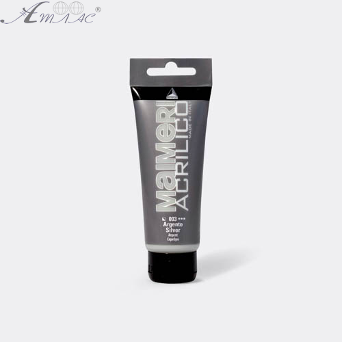 Фарба акрилова Maimeri 200 мл Срібло 0924003 Фарба акрилова Maimeri 200 мл Срібло 0924003
