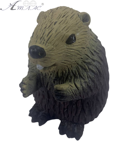 Іграшка Силіконова тягнучка Бобер 7 см коричневий 08792 фото 2 Іграшка Силіконова тягнучка Бобер 7 см коричневий 08792 фото 2