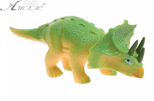 Игрушка силиконовая антистресс, динозавр зеленый 17 см  09713