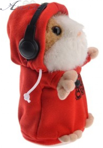 Іграшка М'яка Повторюшка Хом'як-Діджей 14 см Іграшка М'яка Повторюшка Хом'як-Діджей 14 см