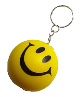Брелок Смайл м'який жовтий 4 см  14925