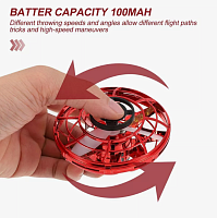 Игрушка Летающий спиннер бумеранг красный и синий D -8 см 09944