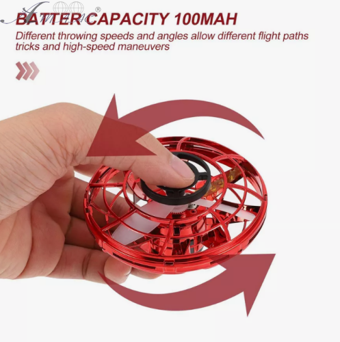 Игрушка Летающий спиннер бумеранг красный и синий D -8 см 09944 Игрушка Летающий спиннер бумеранг красный и синий D -8 см 09944