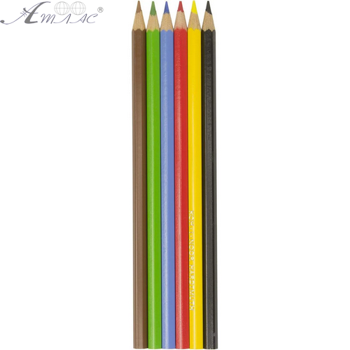 Карандаши акварельные цветные KOH-I-NOOR  6 цветов шестигранные фото 2