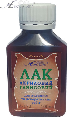 Лак акриловий Глянсовий 100 мл AS-1004 Лак акриловий Глянсовий 100 мл AS-1004
