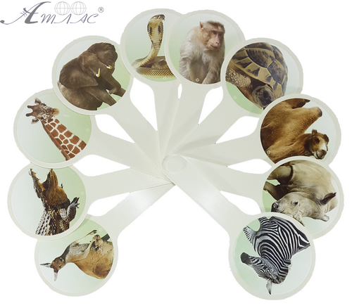 Віяло з картинками - Дикі тварини AS-0011, К-5377 фото 2 Віяло з картинками - Дикі тварини AS-0011, К-5377 фото 2