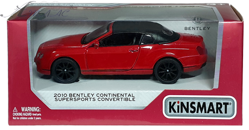 Машинка Kinsmart Bentley Contin. SC, кабріолет KT5353W фото 2 Машинка Kinsmart Bentley Contin. SC, кабріолет KT5353W фото 2