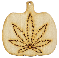 Фигурка фанерная - Тыква с листьями 5 x 5 см AS-4628, В-0206