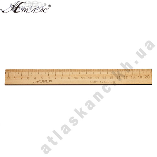 Линейка Деревянная 20 см напечатанная, только опт от 100 шт AS-0661, К-4056 Линейка Деревянная 20 см напечатанная, только опт от 100 шт AS-0661, К-4056