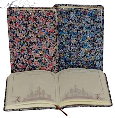 Ежедневник недатированный А5 ЛК ткань с блестками, WB-5331 Ежедневник недатированный А5 ЛК ткань с блестками, WB-5331