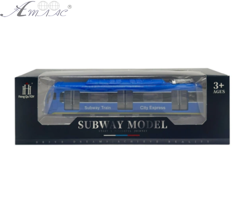 Игрушка Поезд Синий свет, звук  22см в коробке  731-27К1 фото 2