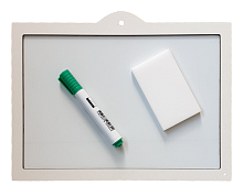 Доска Магнитная сухостираемая с рамкой из МДФ 41х33см горизонт  AS-7022