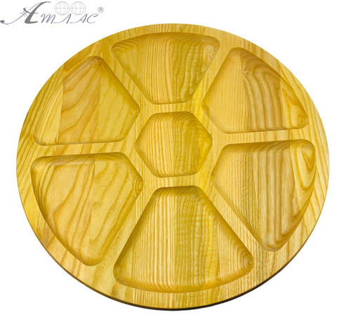 Деревянная доска менажница 6 отделения 35 см 05909 Деревянная доска менажница 6 отделения 35 см 05909